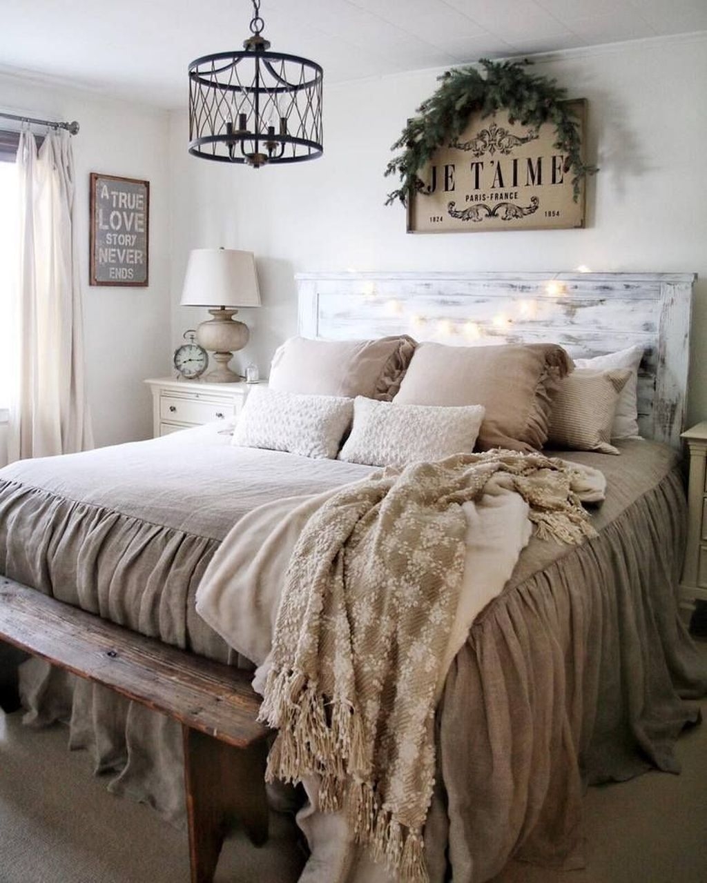 Elegant Farmhouse Bedroom Decor Ideas Homyhomee