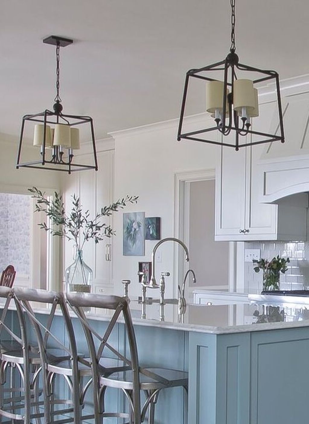 Inspiring Blue And White Kitchen Color Ideas 35 HOMYHOMEE