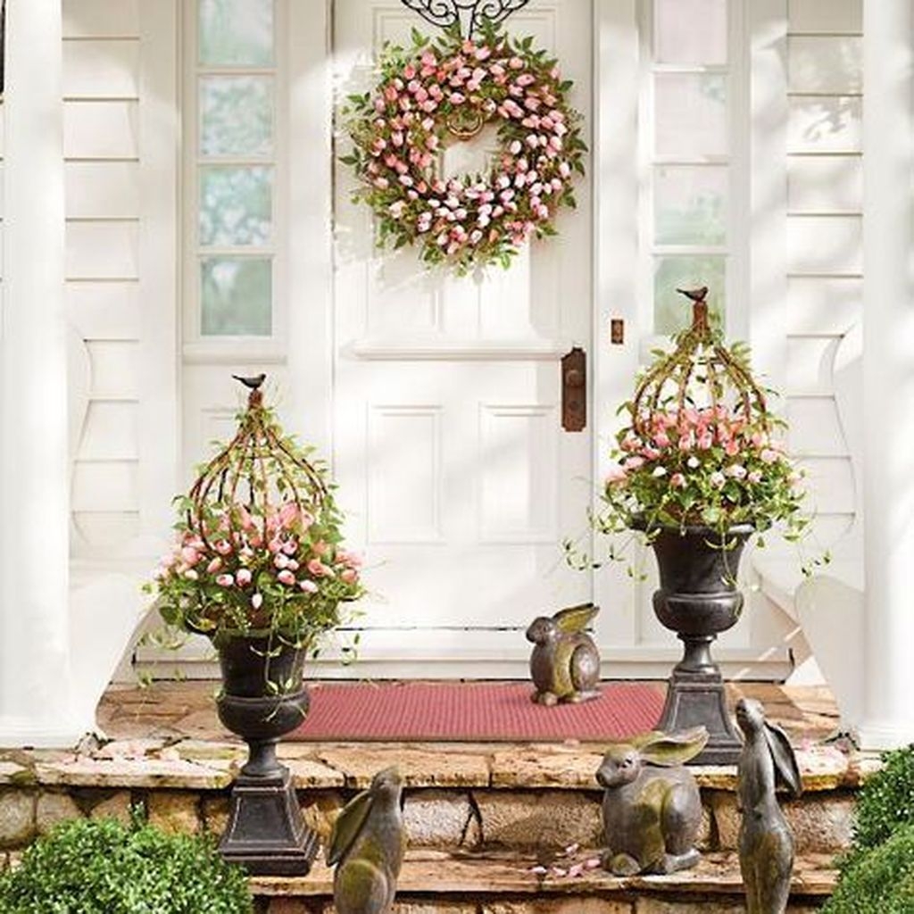 42 Best Easter Front Porch Decor Ideas Homyhomee 8536