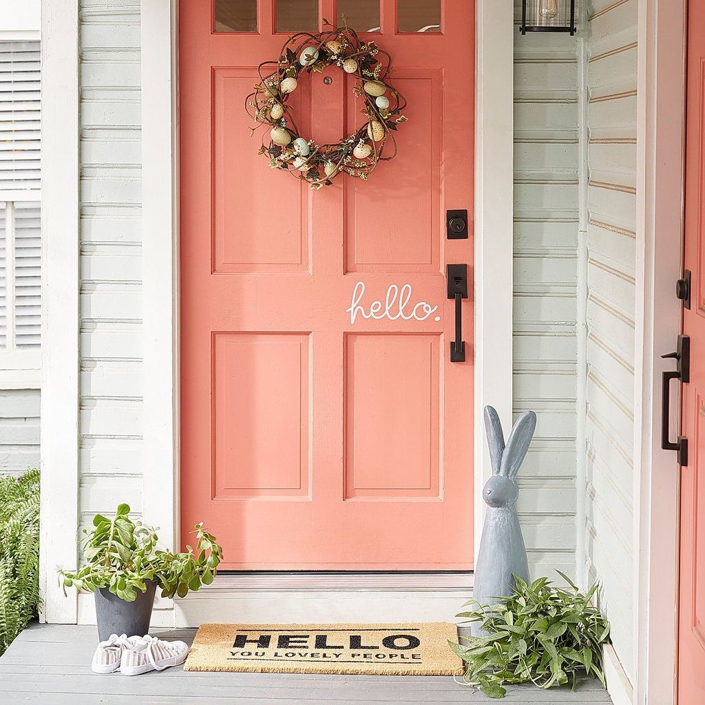 Best Easter Front Porch Decor Ideas 18 Homyhomee 0150