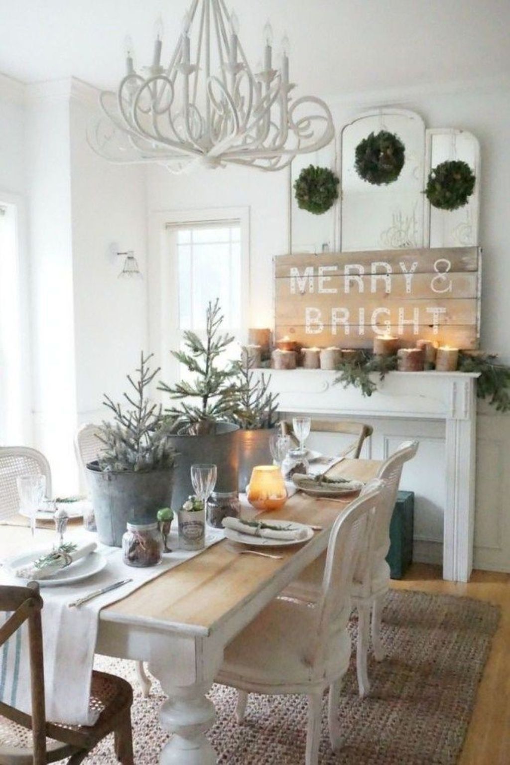 Beautiful Winter Dining Room Table Decor Ideas Which You Definitely Like 30 HOMYHOMEE