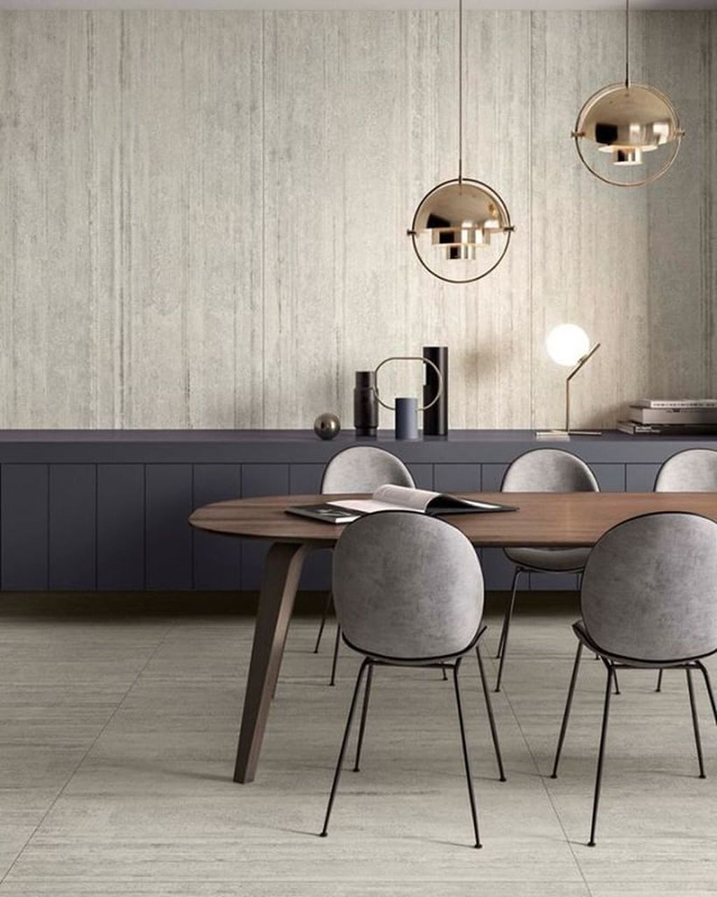 Popular Contemporary Dining Room Design Ideas 02 - HOMYHOMEE