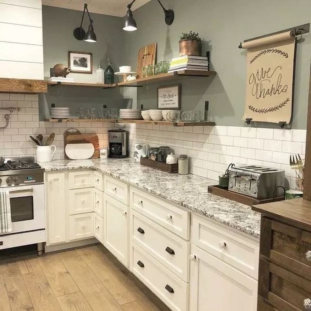 Nice Rustic Farmhouse Kitchen Cabinets Design Ideas 07