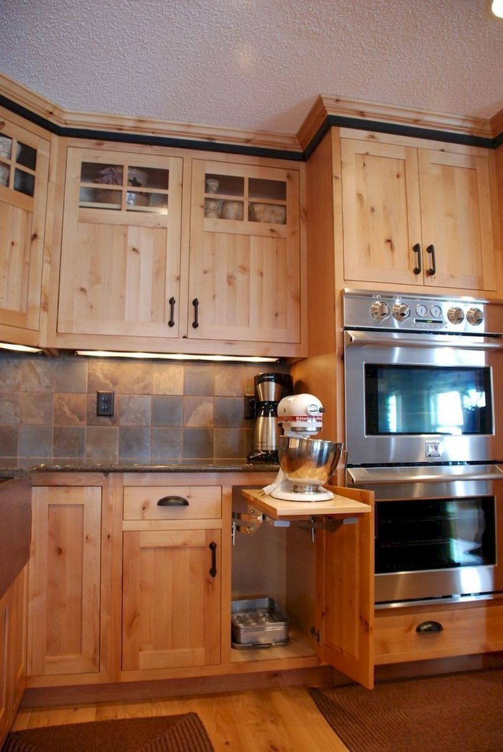 Nice Rustic Farmhouse Kitchen Cabinets Design Ideas 09 - HOMYHOMEE