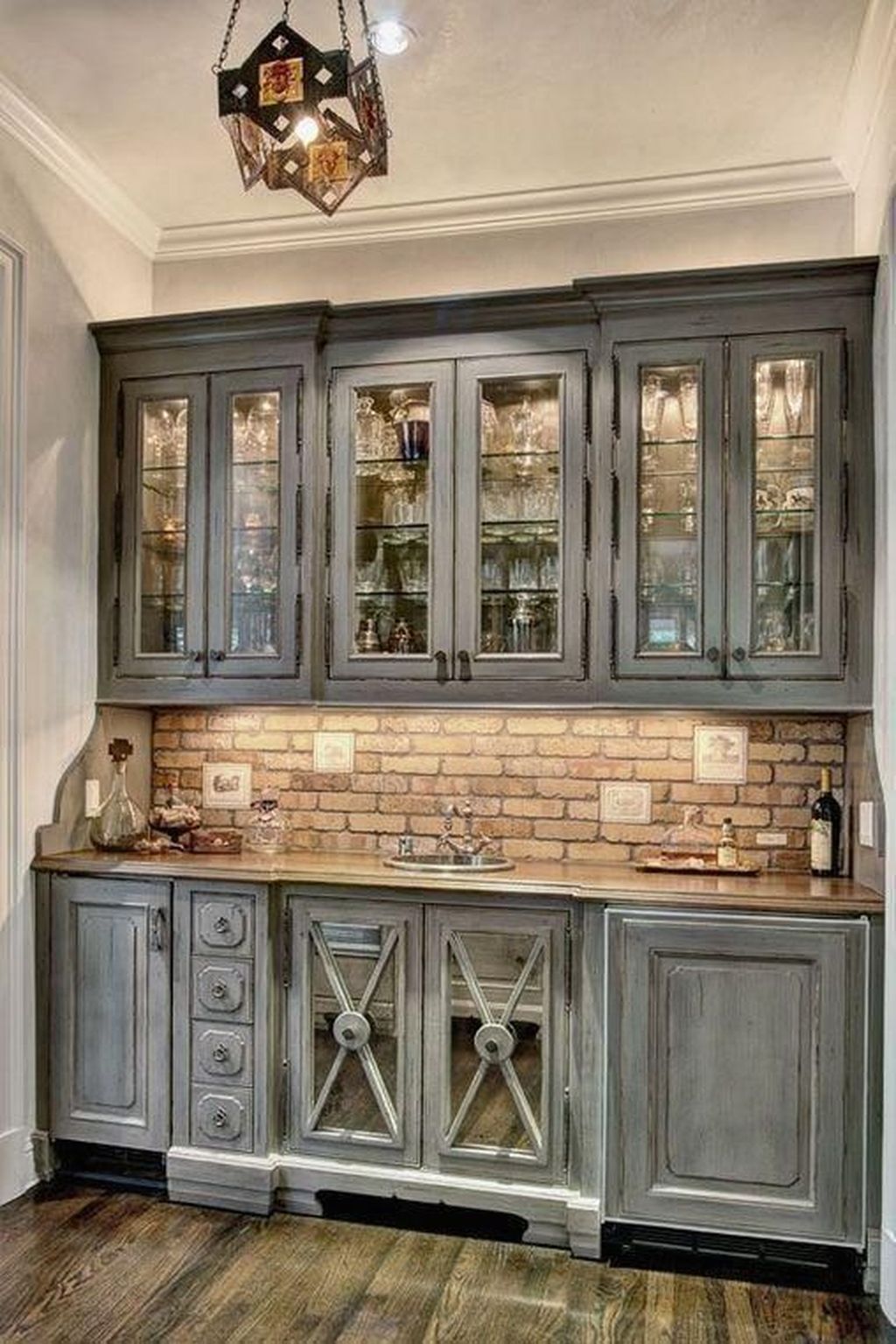 Nice Rustic Farmhouse Kitchen Cabinets Design Ideas 21 