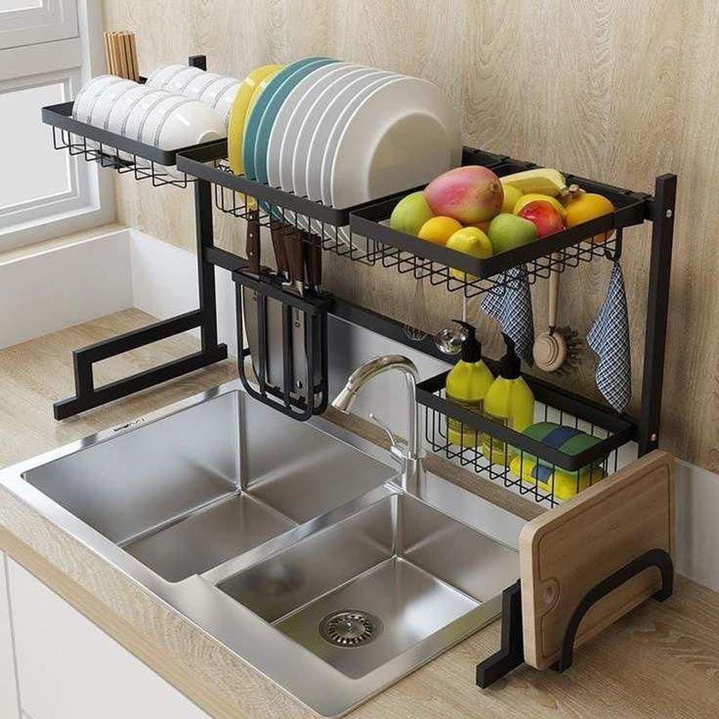 Inspiring Dish Rack Ideas For Your Kitchen 24