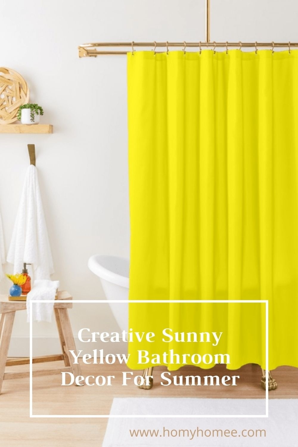 Creative Sunny Yellow Bathroom Decor For Summer