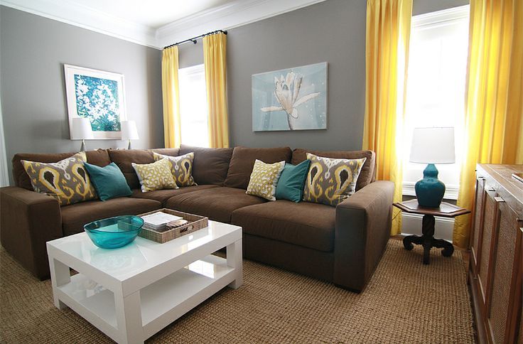 Gray And Brown Living Room