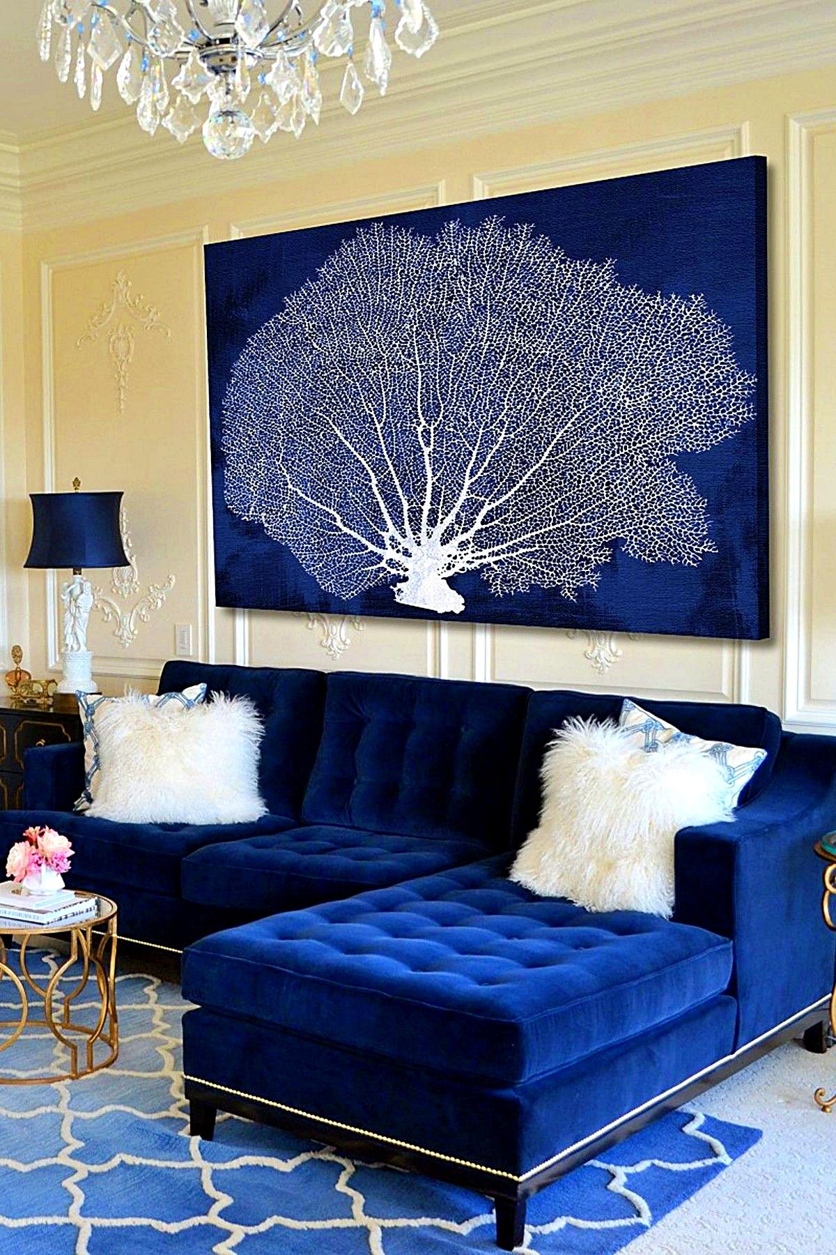 20+ Blue Living Room Furniture - HOMYHOMEE