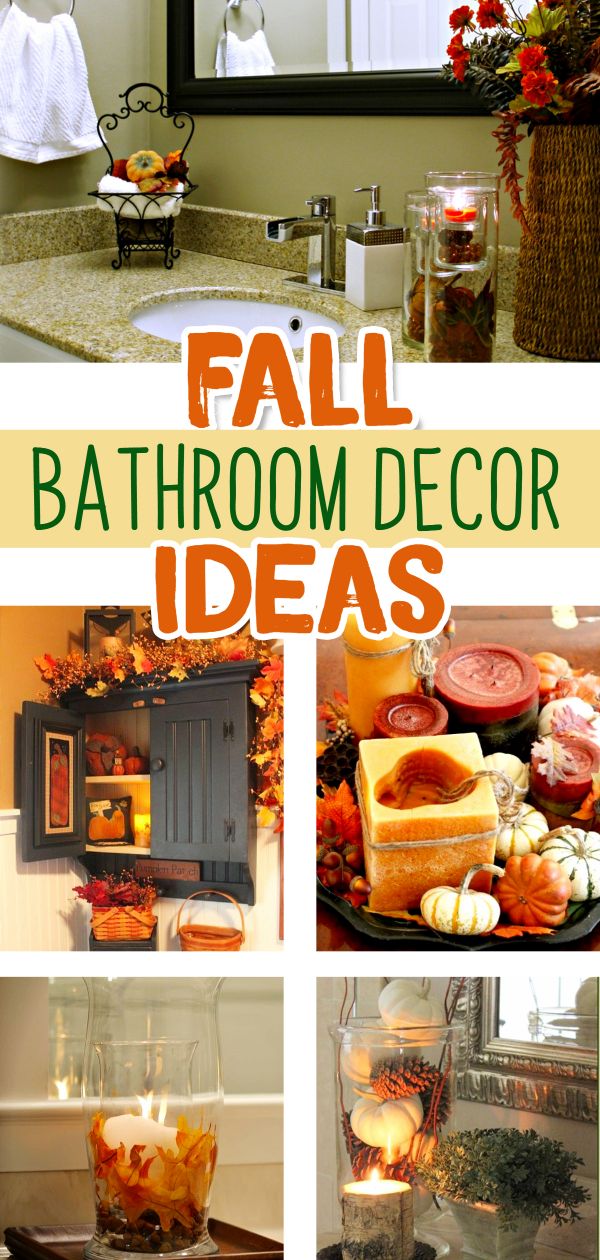 Fall Bathroom Decor