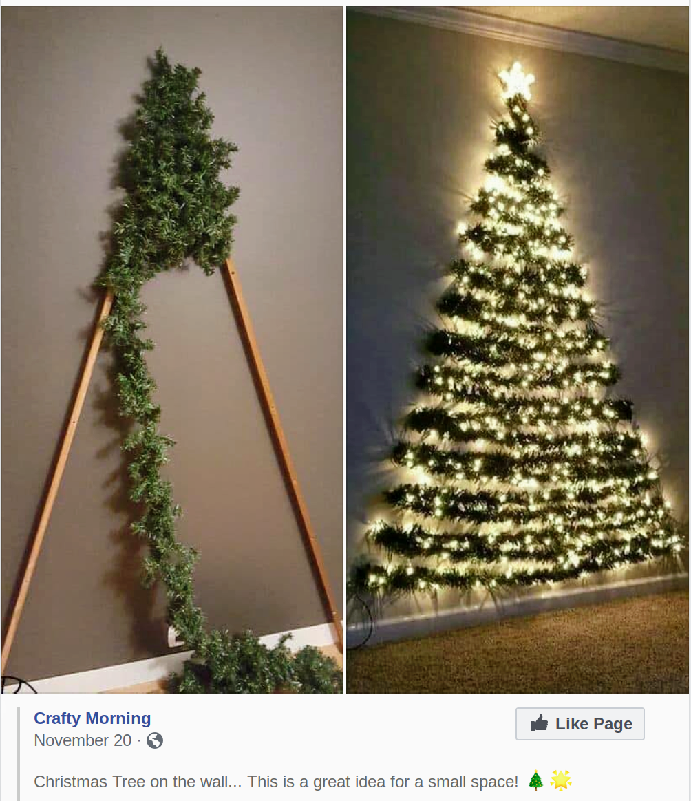 Flat Wall Christmas Tree