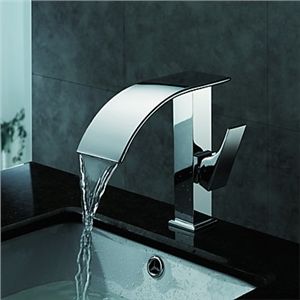 Waterfall Bathroom Sink Faucets