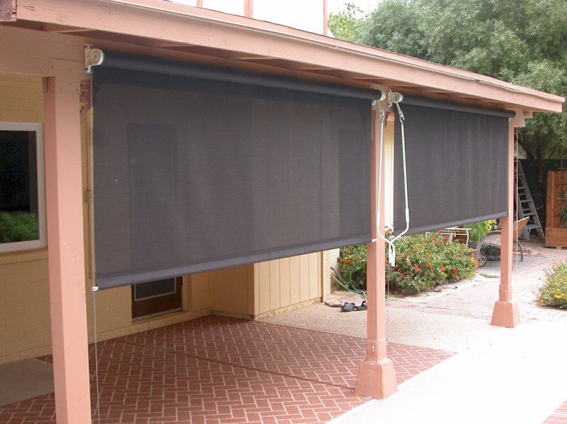 Outdoor Roll Down Shades