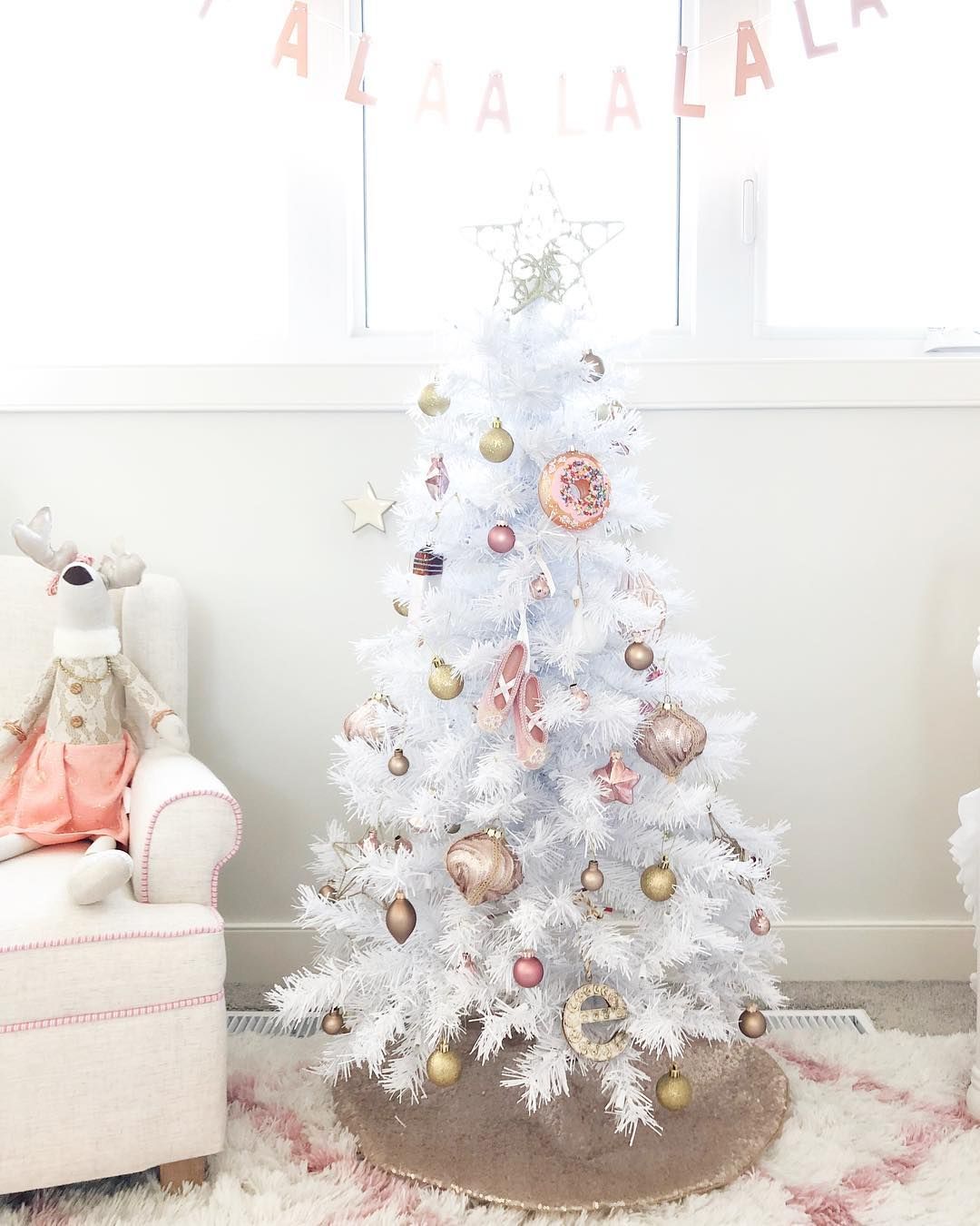 Mini White Christmas Tree